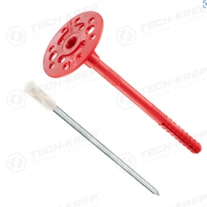 Дюбель-гвоздь гриб. с мет. серд. IZL-T 10/220 (400шт) ТЕРМО Tech-Krep