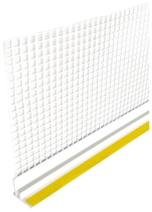 Профиль примыкающий оконный самоклеющийся с армирующей сеткой 9мм (2,4м) Bautex