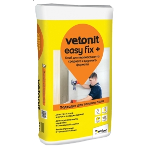Клей Vetonit Easy Fix+  25 кг Клей Vetonit Easy Fix+  25 кг