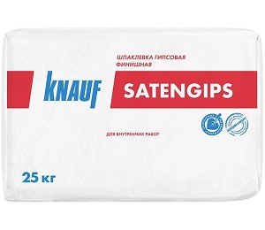 Шпаклевка гипсовая финишная Knauf Satengips, 25 кг