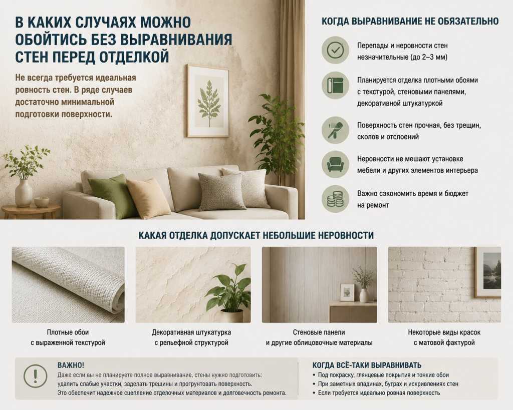 В каких случаях можно обойтись без выравнивания стен перед отделкой.jpg В каких случаях можно обойтись без выравнивания стен перед отделкой.jpg