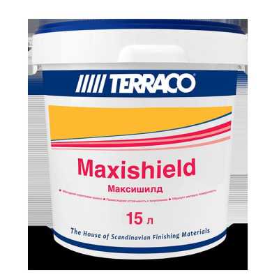 Краска фасадная акриловая Terraco Maxishield Medium белая 15 л Краска фасадная акриловая Terraco Maxishield Medium белая 15 л