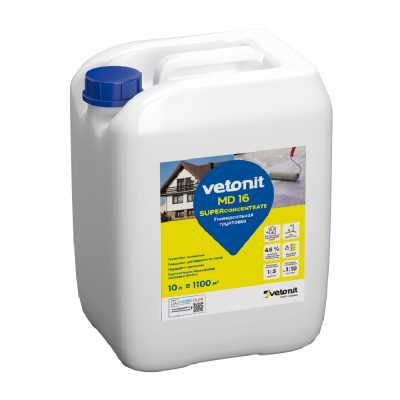 Грунтовка-суперконцентрат Vetonit MD 16 SUPERconcentrate 10л Грунтовка-суперконцентрат Vetonit MD 16 SUPERconcentrate 10л