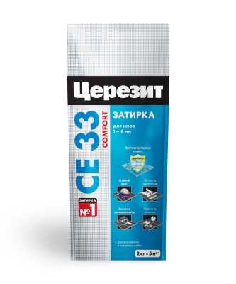 Затирка Церезит CE 33 серая, 2 кг